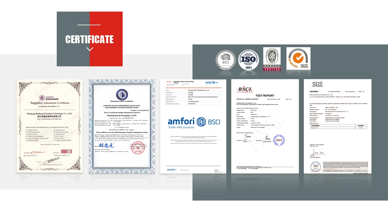 Custom Logo Printed Vacuum Seal Plastic Bag For Food Freezer Storage