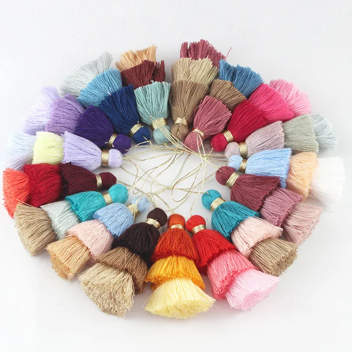 E-Magic  Handmade Tassel Customized Color  New Fashion Colorful 3 Layer String Decorative Cord Polyester Tassels