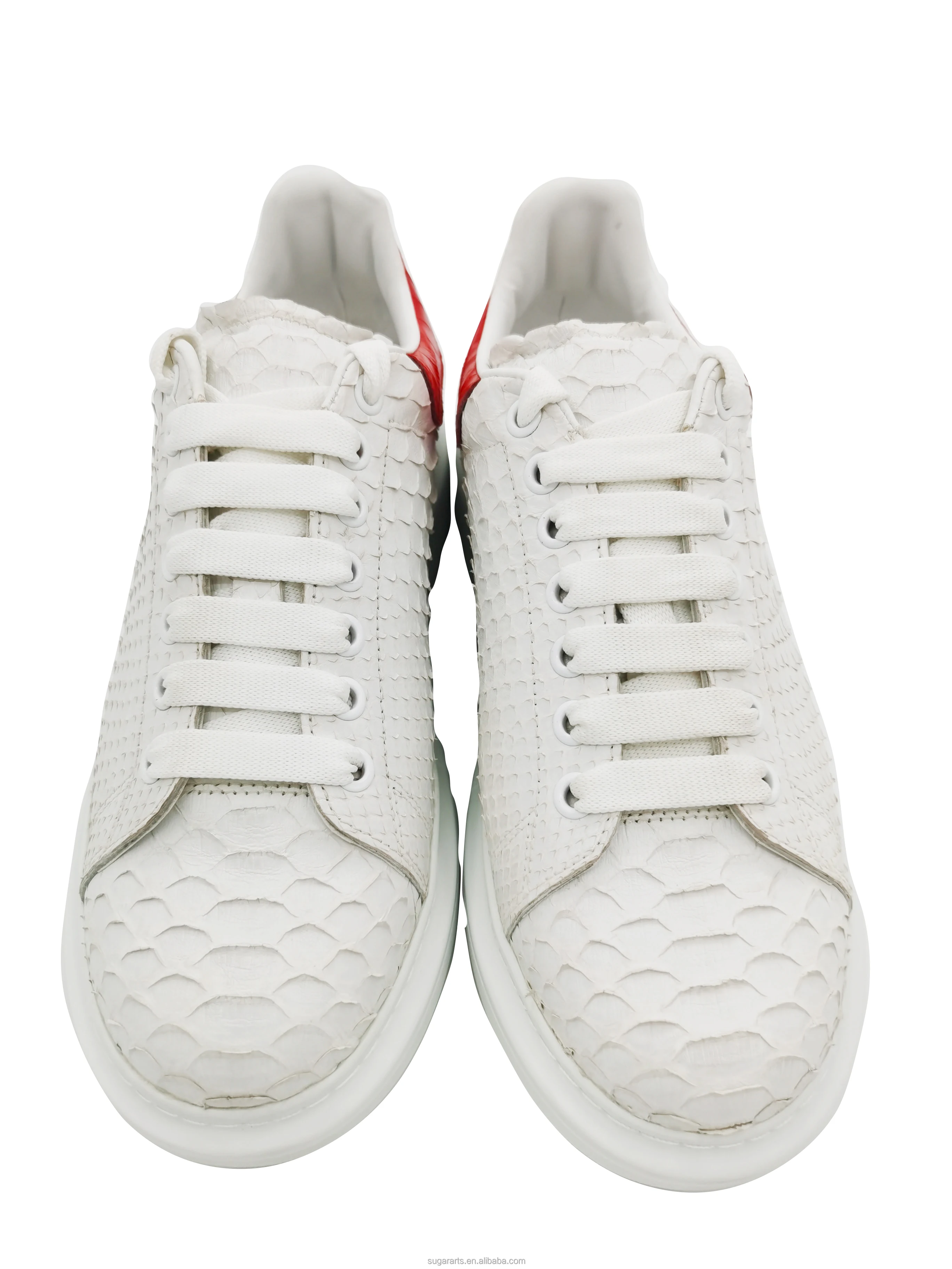 The new fashion breathable shoes Sports shoes for neuter gender White crocodile embossed sneakers