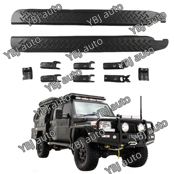 YBJ Car accessories Side Step Door Steps For LAND CRUISER 70 LC76 LC79 FJ79 2021 Single Cab Running Boards Foot Running Boards