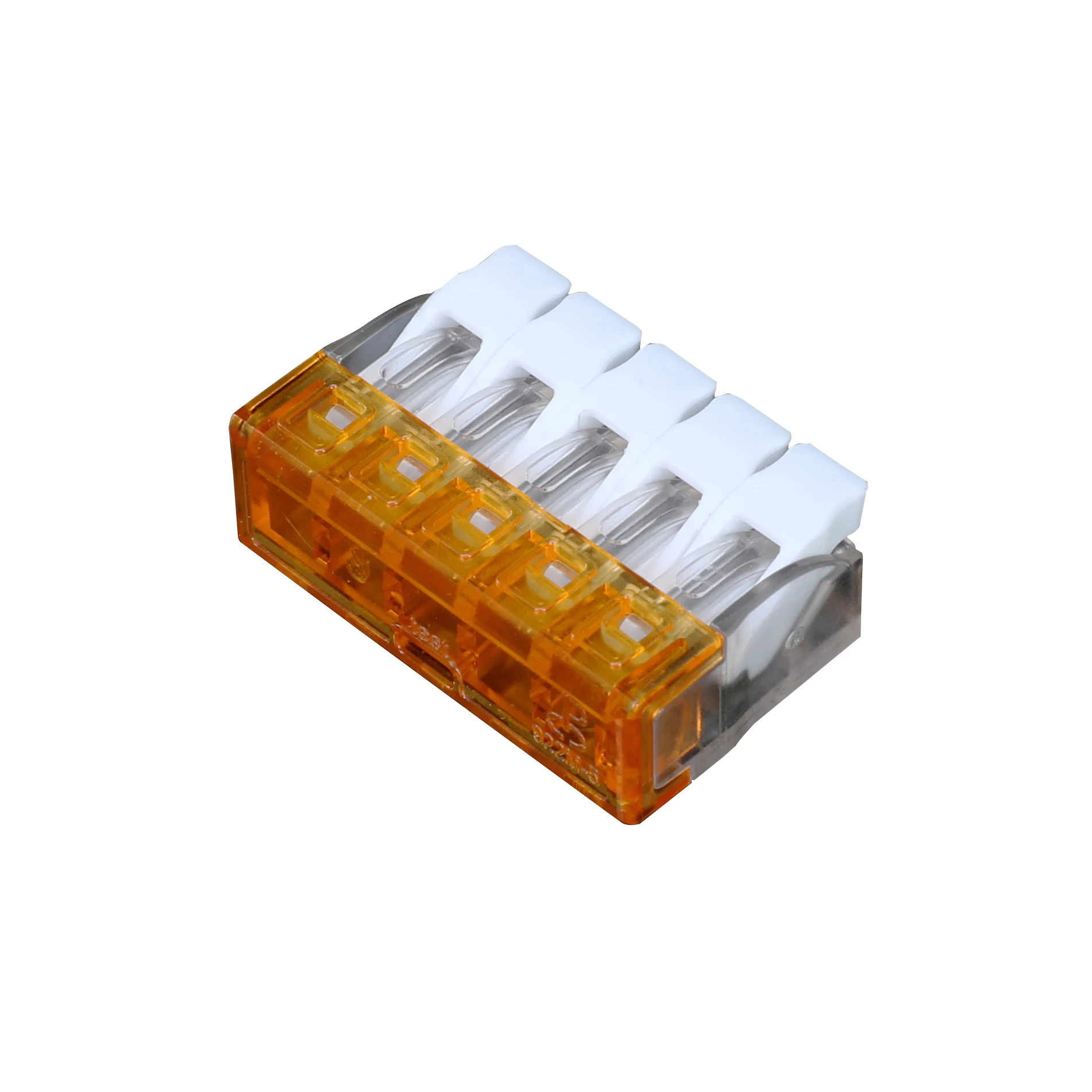 Quick and Hassle-free 5 Pole Mini Lever WireTerminal Blocks and Connectors