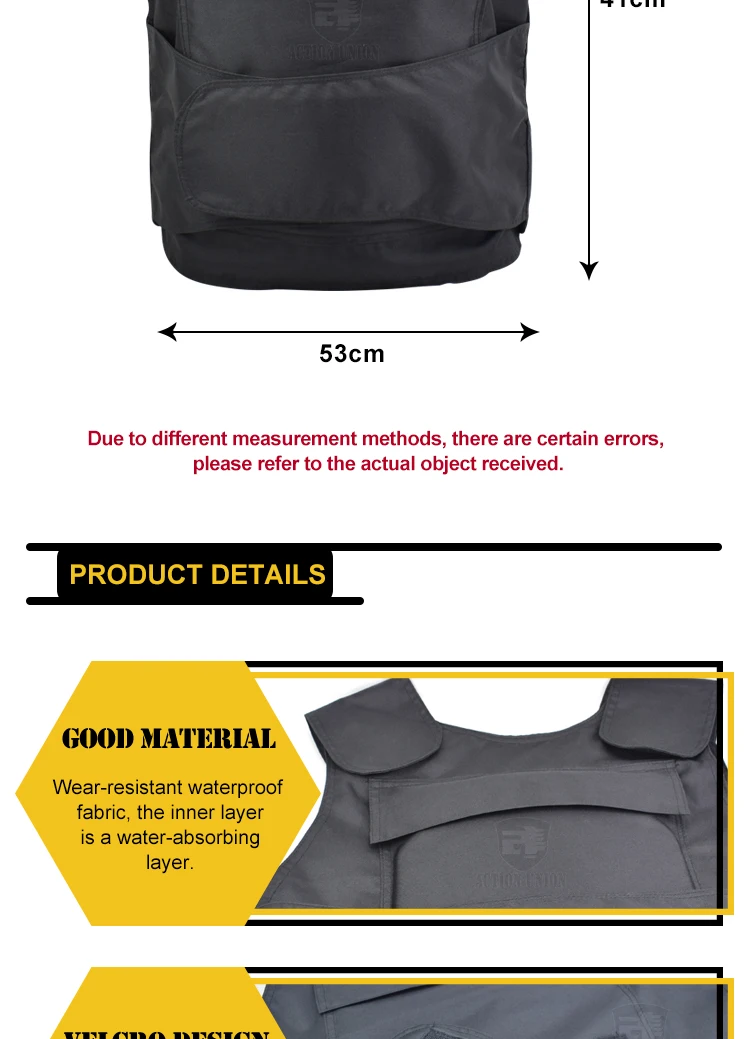 Anti Cut Stab Resistant Vest Lightweight Shooting Security Guards Tactical Bullet Armor Stab