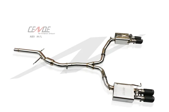Hot Racing car Catback muffler tips Exhaust System  a4 B9 For Audi a4 b8