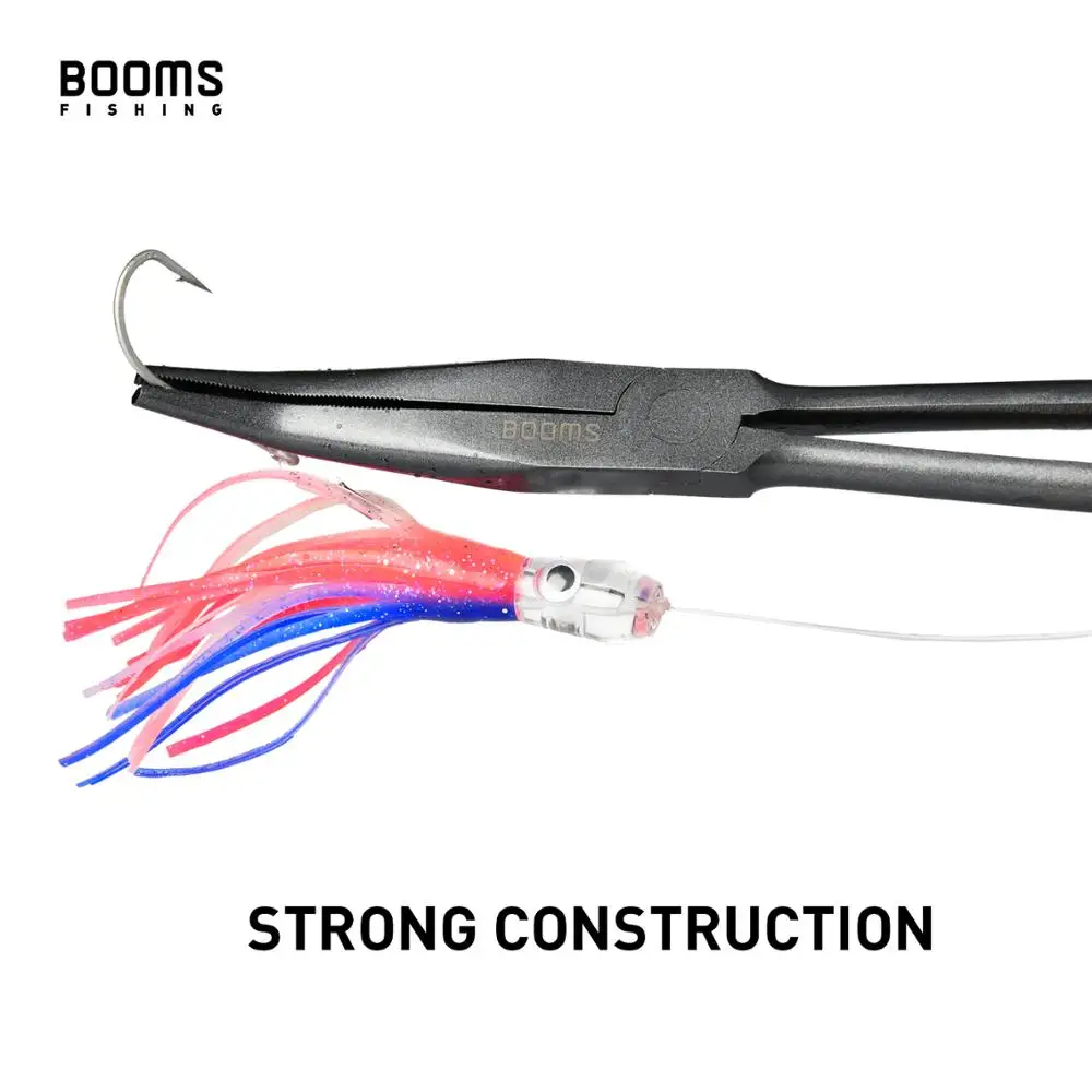 Booms Fishing F5 Bent Long Nose Fishing Pliers Hook Remover 11 Inches