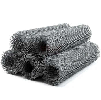 Chain  Barbed Roll 50ftHigh Qualitygreen Coated Security Chain-link Fencechain Link Fence Loopchain Link Fence