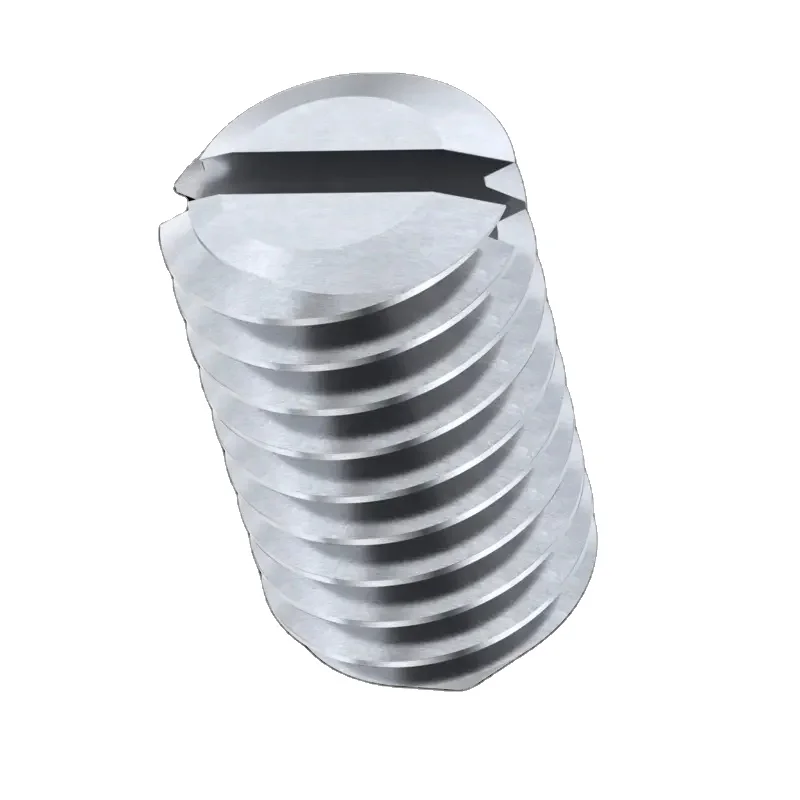 Custom M2 2.5 M3 M4 M5 M6 DIN551 Stainless Steel Grub Screws M2 X 6mm Slotted Head Cone Point Set Screw