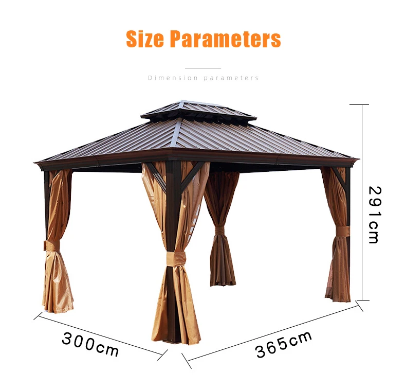 Aluminum Gazebos Pavilions Outdoor Grand Patio 10x13 Gazebo For Patios