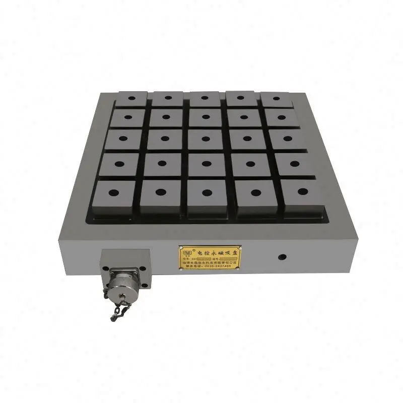 TEBAK Customized Controlled Permanent Magnetic Chuck Workholding Suction Disc Table X61 for CNC Machining Centers