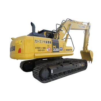 Japan Secondhand Used Hydraulic Crawler Excavator Good Work Condition Earth Moving 20 Ton Komatsu PC 220-8