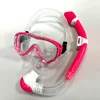 Rose red transparent set - black silicone