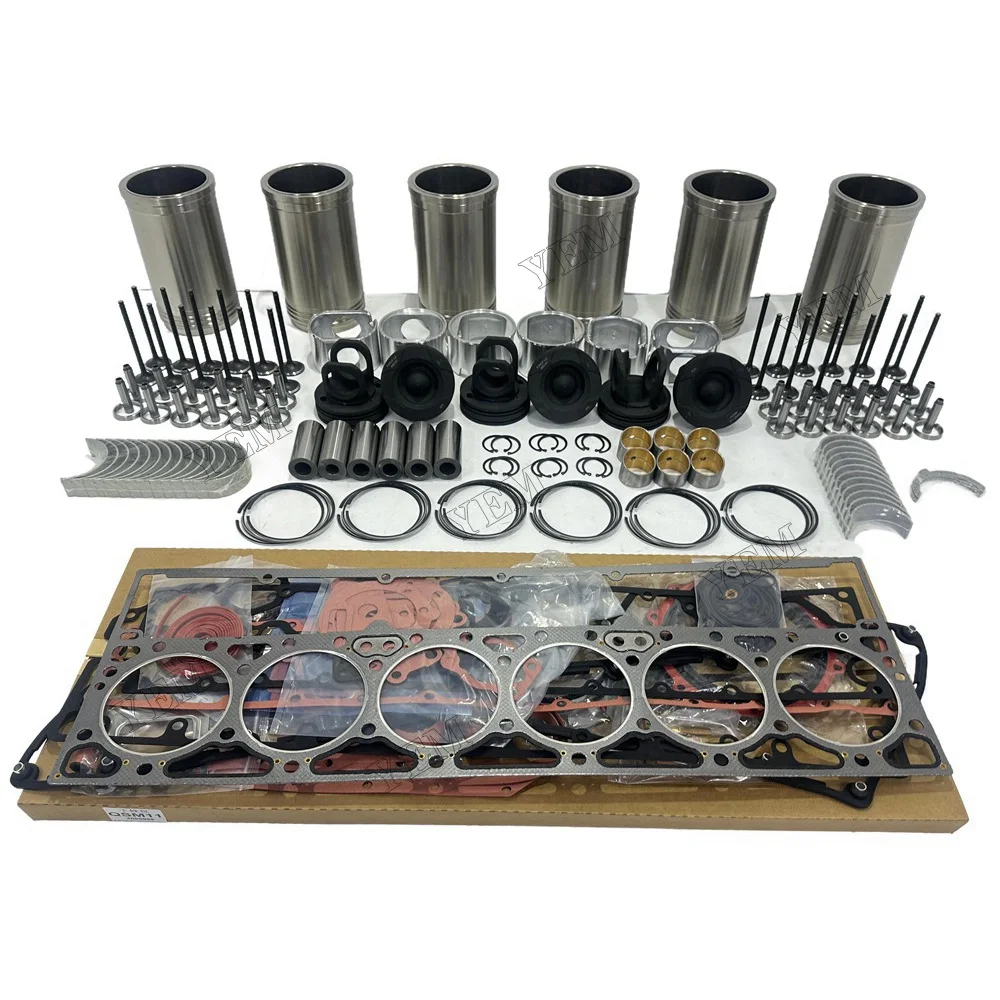 Rebuild Overhaul Repair Kit With Valves Engine Bearings Cylinder Liner Piston Rings Full Gasket Kit for M11 Engine Parts