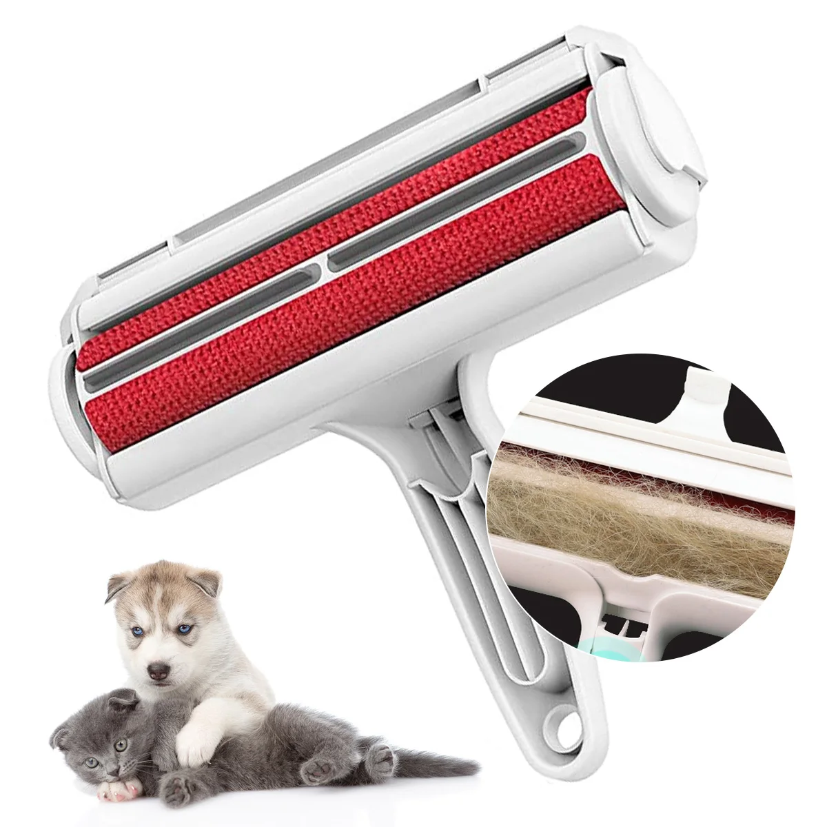 Pet Hair Remover Roller Dog Cat Hair Fur Clean Removal Brush Reusable