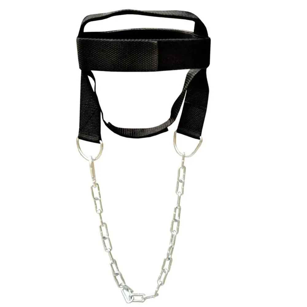 MuscleForge Arnés De Cabeza Pesas Ajustable - Cadena Acero Con