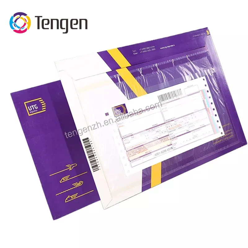 Tengen Customized Rigid Paperboard Courier Shipping Envelope Mailer for Dhl Fedex Tnt