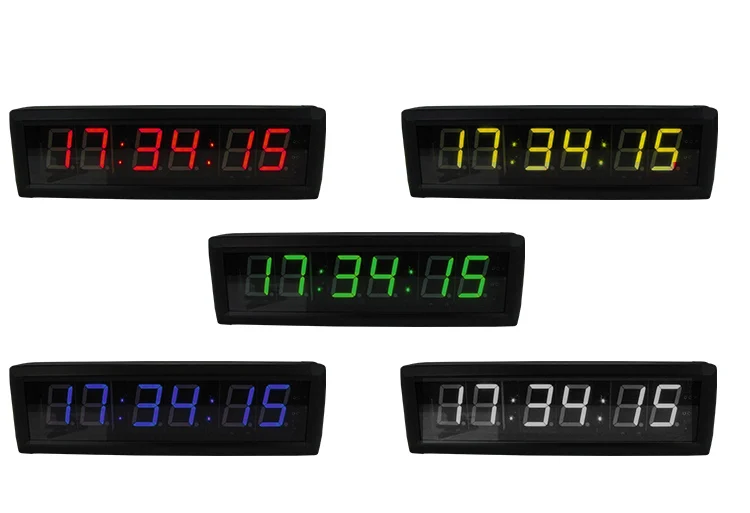 Đồng Hồ Kỹ Thuật Số Wifi Trong Nhà Không Dây Màu Vàng 6 Chữ Số 1.8 Inch Bán Chạy