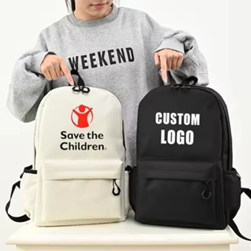Custom wholesale logo primary oxford fashion unisex kids backpack 2025 waterproof school children's casual bag