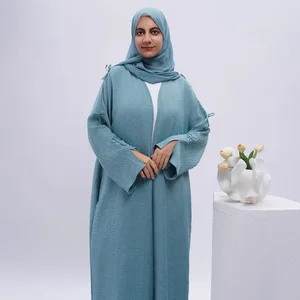 2026 Vintage Women's Cardigan Kaftan Dubai Robe Jalabiya New Summer Collection Made From Polyester