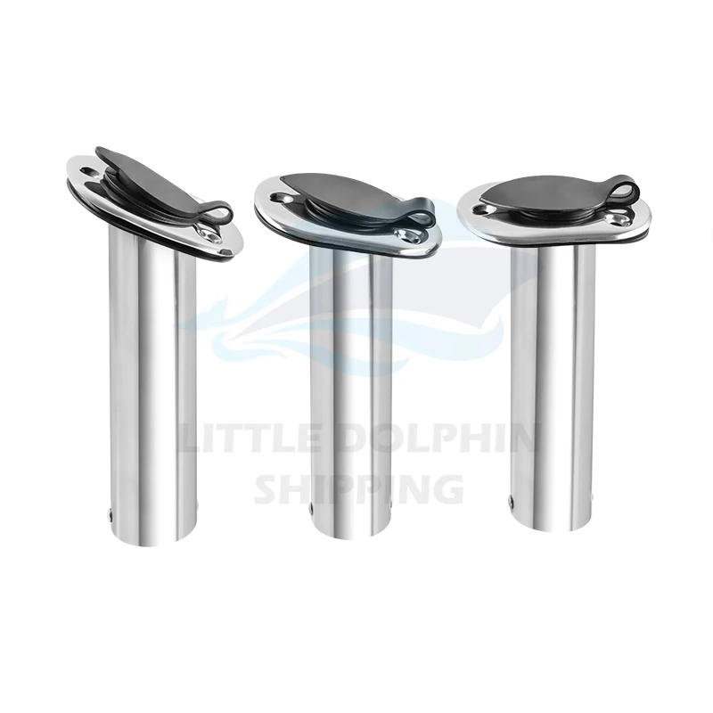 New Design Stainless Steel Fishing Rod Holder for Marine Boat Yacht Flush Mount Rubber