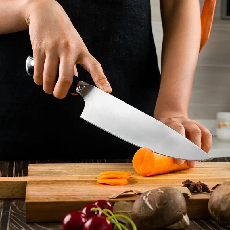 8 Inch German High Carbon Stainless Steel 5CR15MOV Pakka Wood Handle Chef Knife Kitchen Knife