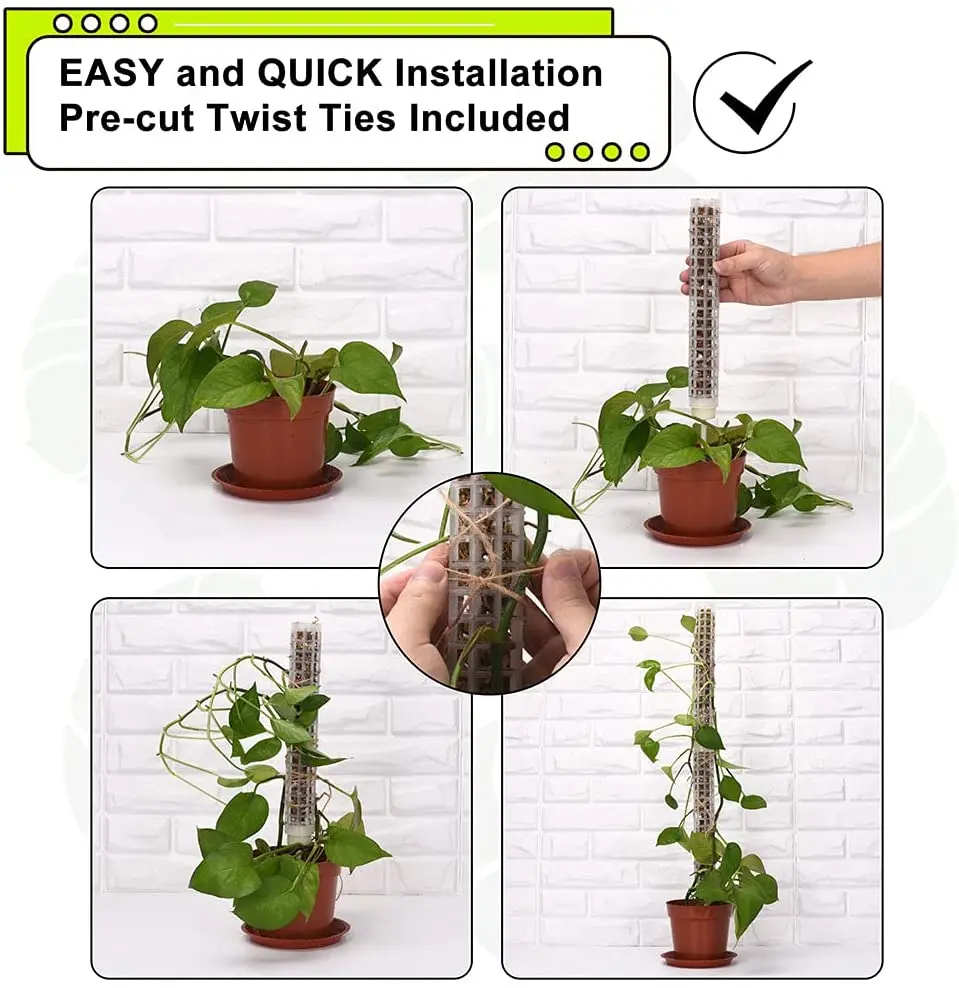 Moss Pole Coir Moss Totem Pole Stick For Plant Stakes And Supports