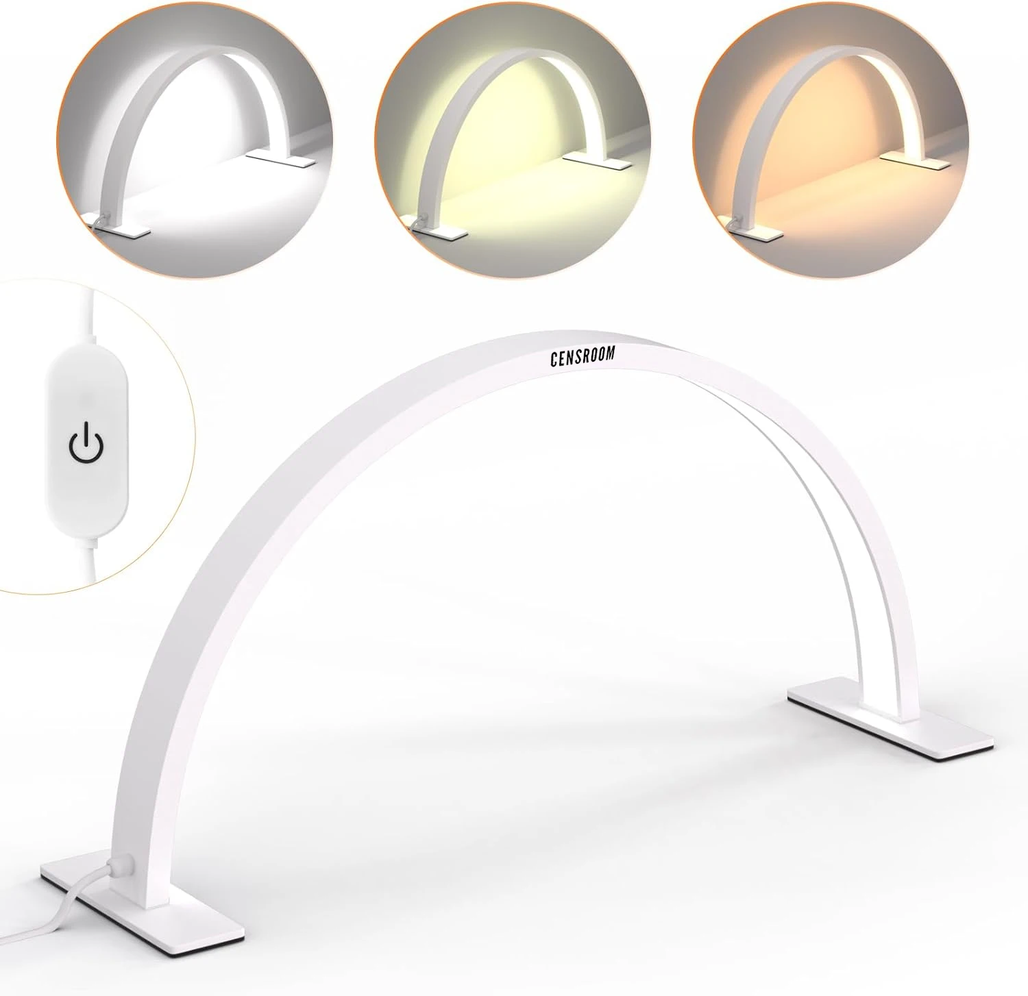 Multi Models Shadowless OEM 76cm 48W 30inch Half Moon Nail Lamp Foldable Arc LED Light Table Reading Craft Repair Desk Lamp