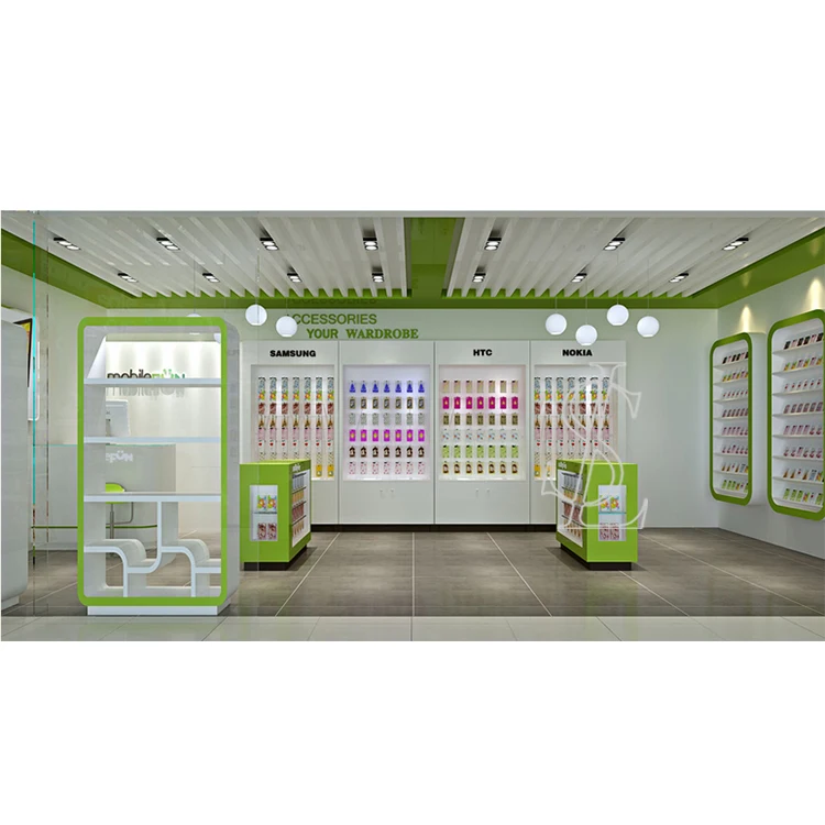 Showcase Display Mobile Counter Cellphone Display Case Phone Accessories Cabinet Mobile Shop Furniture Design for Mobile Shop