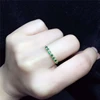 Anillo Esmeralda natural del oro 18K