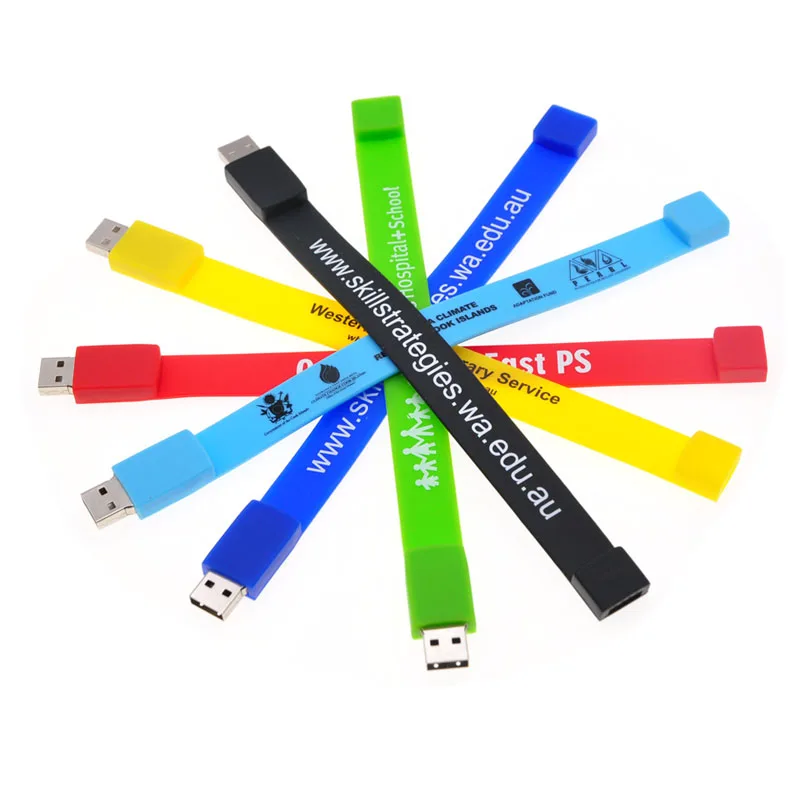 Custom USB Wristband With Printed Logo & Branding | USB Memory Direct