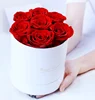7 rose in scatola rotonda