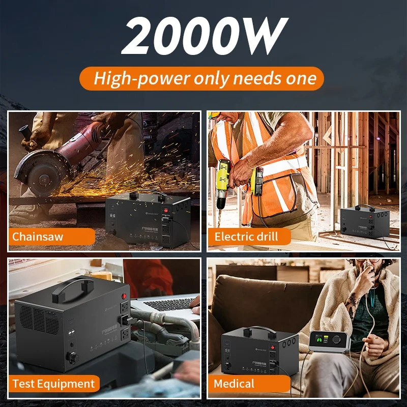
Beeste 220V BT2000 1382Wh 432000mAh 3 x AC интерфейсы внешняя powerstation 2000w портативная электростанция 