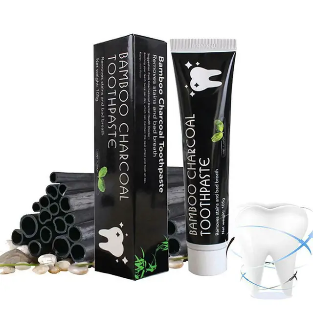 Wholesale cheap charcoal whitening toothpaste Price Organic Black bamboo charcoal toothpaste Private label
