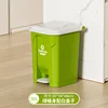 30-liter green container with white lid