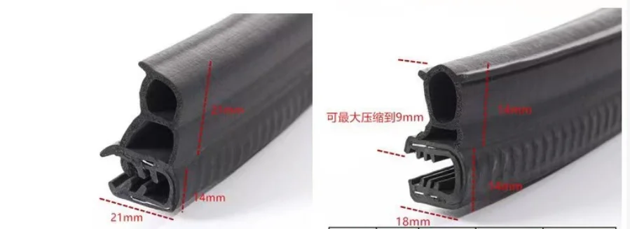 door rubber seal EPDM strips auto door rubber seal details