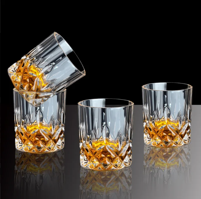 Hot Sale Customized Lead Free Crystal Glass Whisky Glasses Brandy Vodka Liquor Whiskey Cup Shot