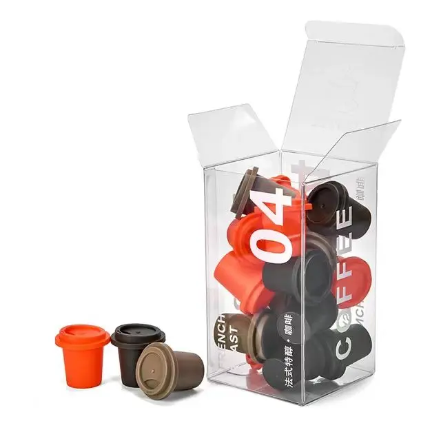 Custom design Transparent Auto-bottom Plastic coffee  Packaging Printed Plastic Folding Box  Gift food Packaging