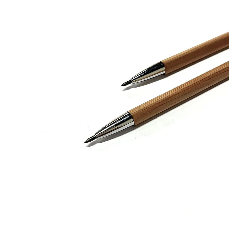 Hot Selling Cedar Wooden Mechanical Pencils 0.5 0.7 1.0 mm Lead for Office Promotional Mini Pencil