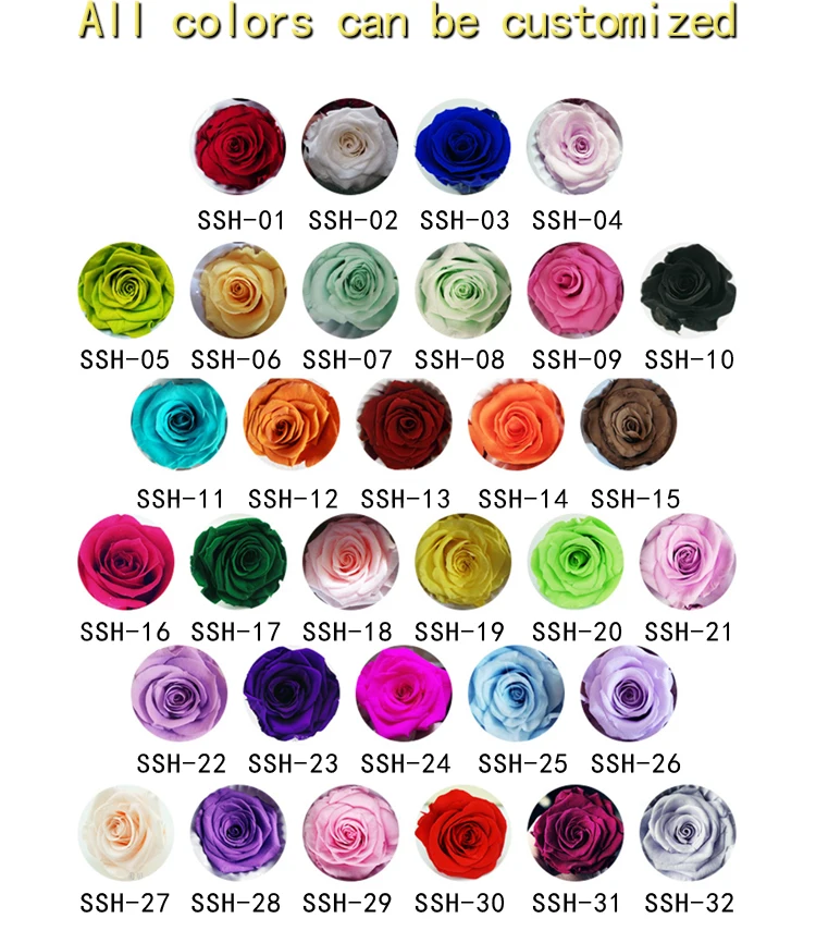 Free Sample Preserved Flowers Rose Preserved Flowers Eternal Rose With