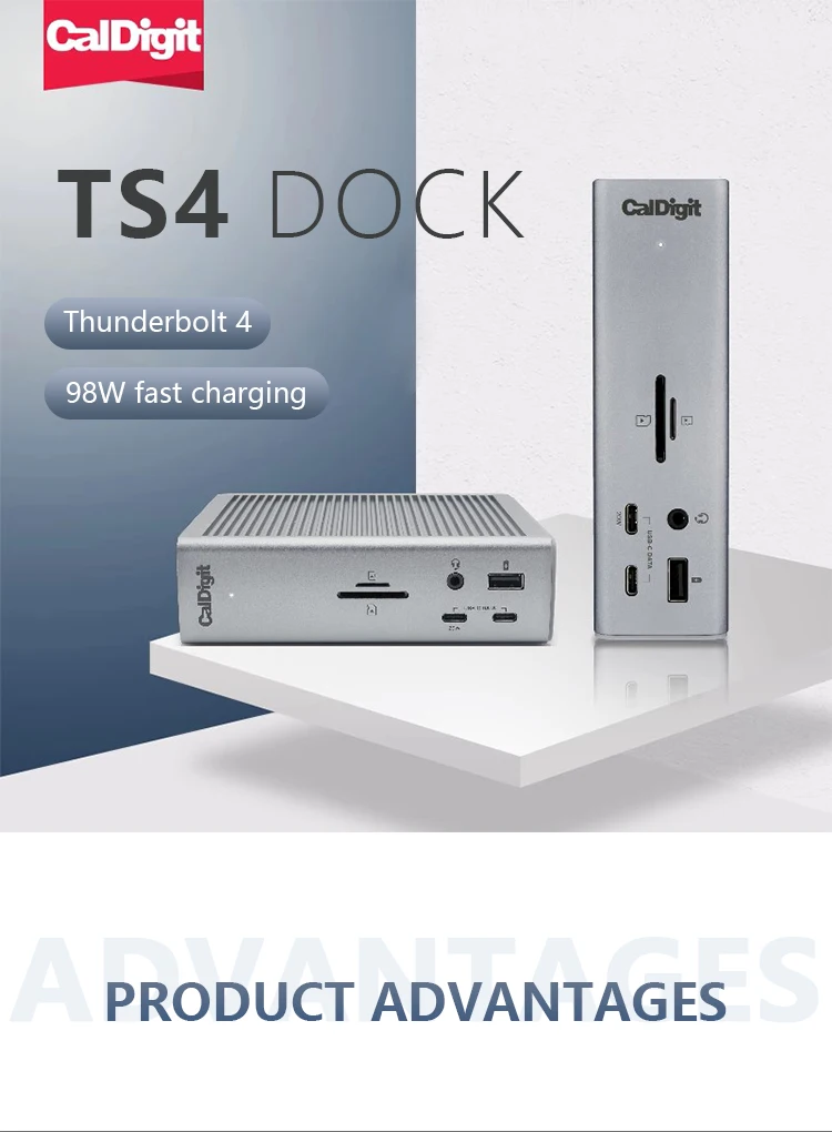 Caldigit TS4 Thunderbolt 4 Docking Station - 18 Interfaces