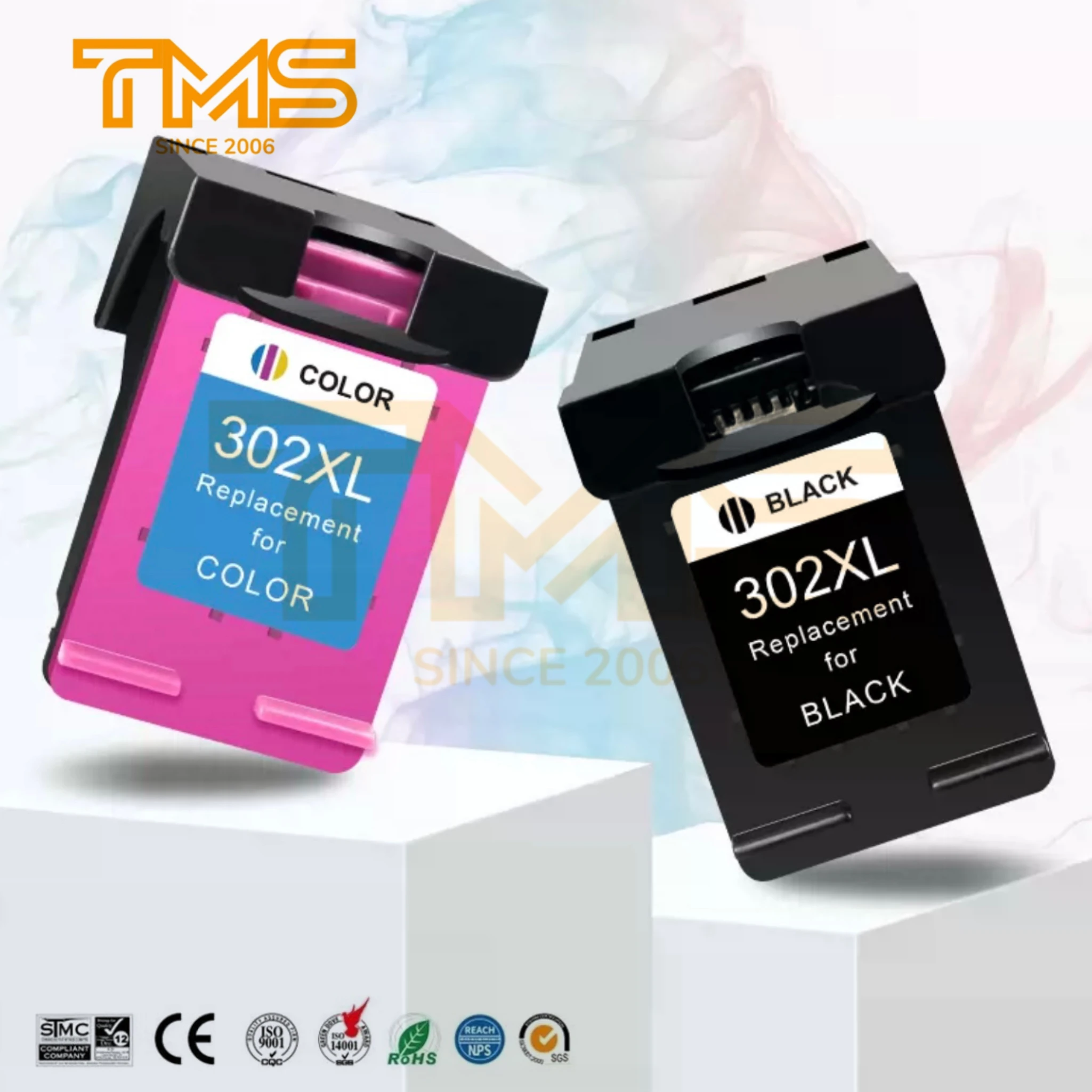 302xl Hp 302 Xl Black Remanufactured Color Refilling Ink Cartridges For