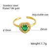 Forma de corazón (diamante verde)