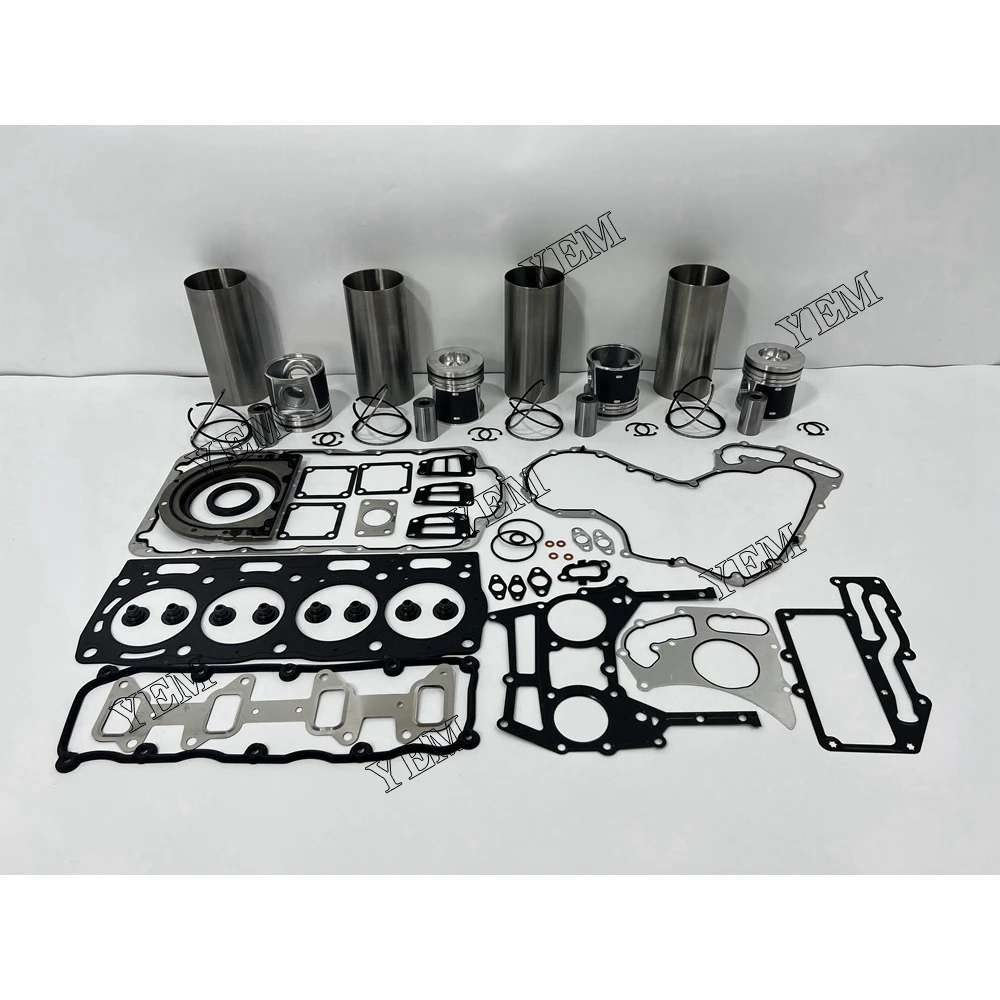 Engine Rebuilding Kit With Full Gasket Set Cylinder Piston Rings Liner Fit for Caterpillar C4.4