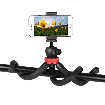Multifunctional Mini Selfie Stick Flexible Octopus Phone Holder for Camera Tripod Live Support Video Watching Aluminium Material product image