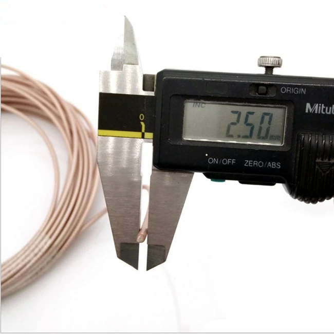 50Ohm Low Loss RG316 RG178 RG179 RG142 RG400 Coaxial Cable with With Certification