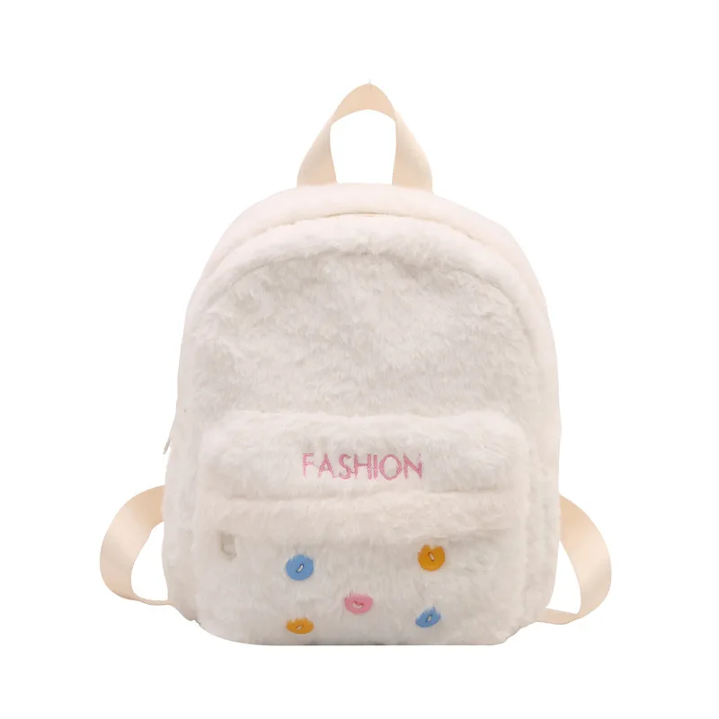 Cheap Price Lovely Soft Plush Children Small Backpack Winter Customized Fashion Kids School Bag Cute