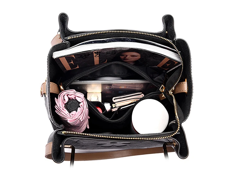 Low MOQ Custom Indentation Designer Handbags Fashion Brands Luxury Handbags for Women Purses and Hand Bag Tote Bag Set