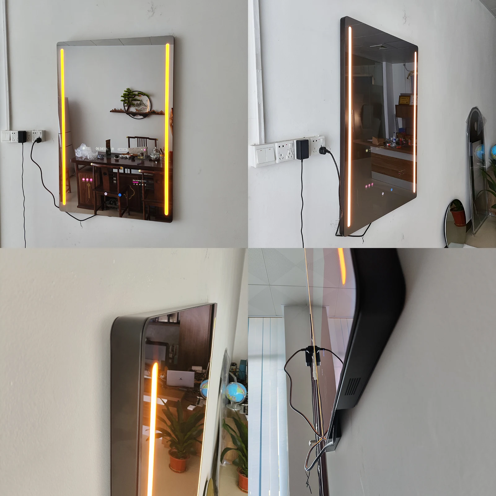 Water Proof Smart Mirror Touch Screen Tv Led Bathroom Mirror Smart Led