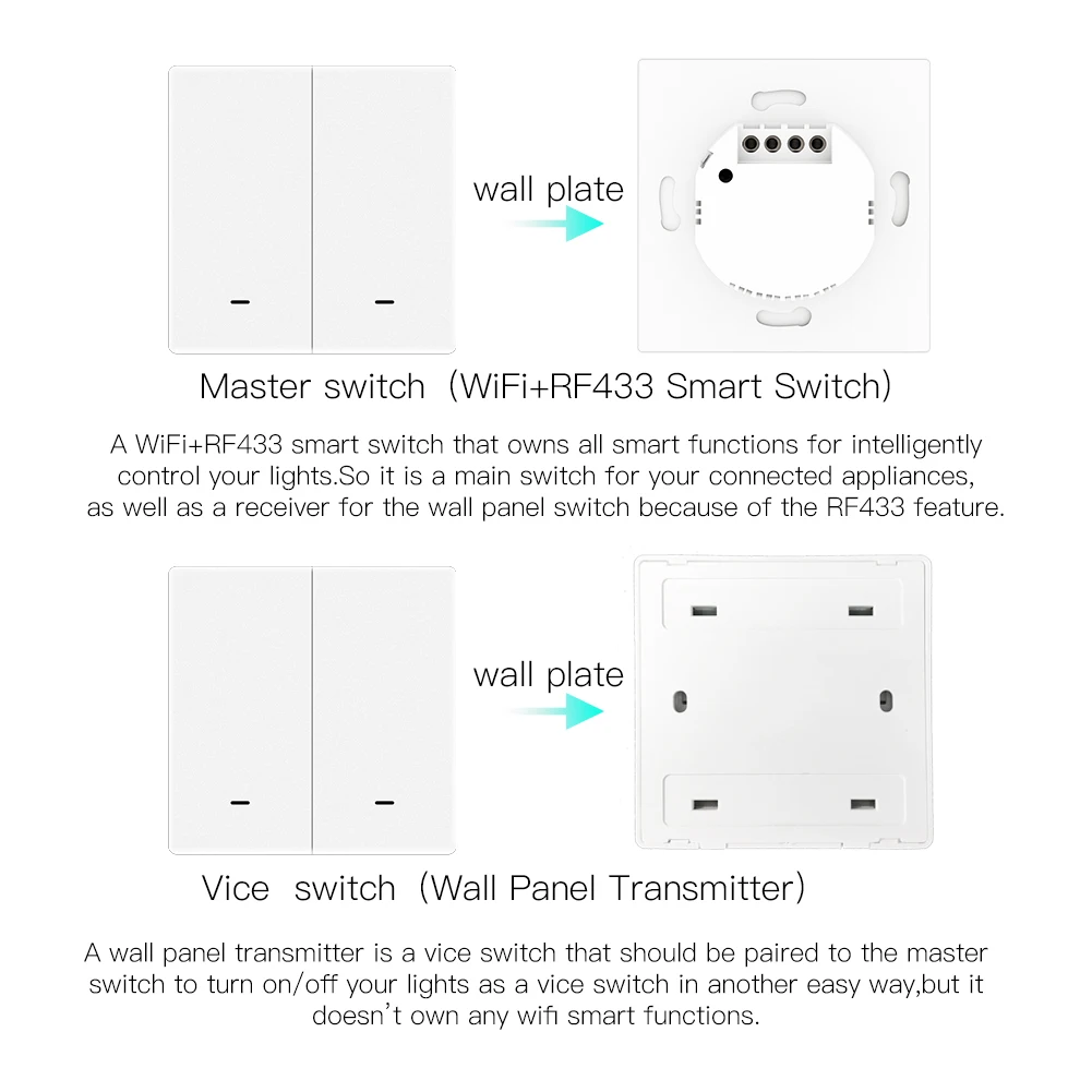 Factory Outlet Zigbee Smart Switch Electric Wall Switch For Home