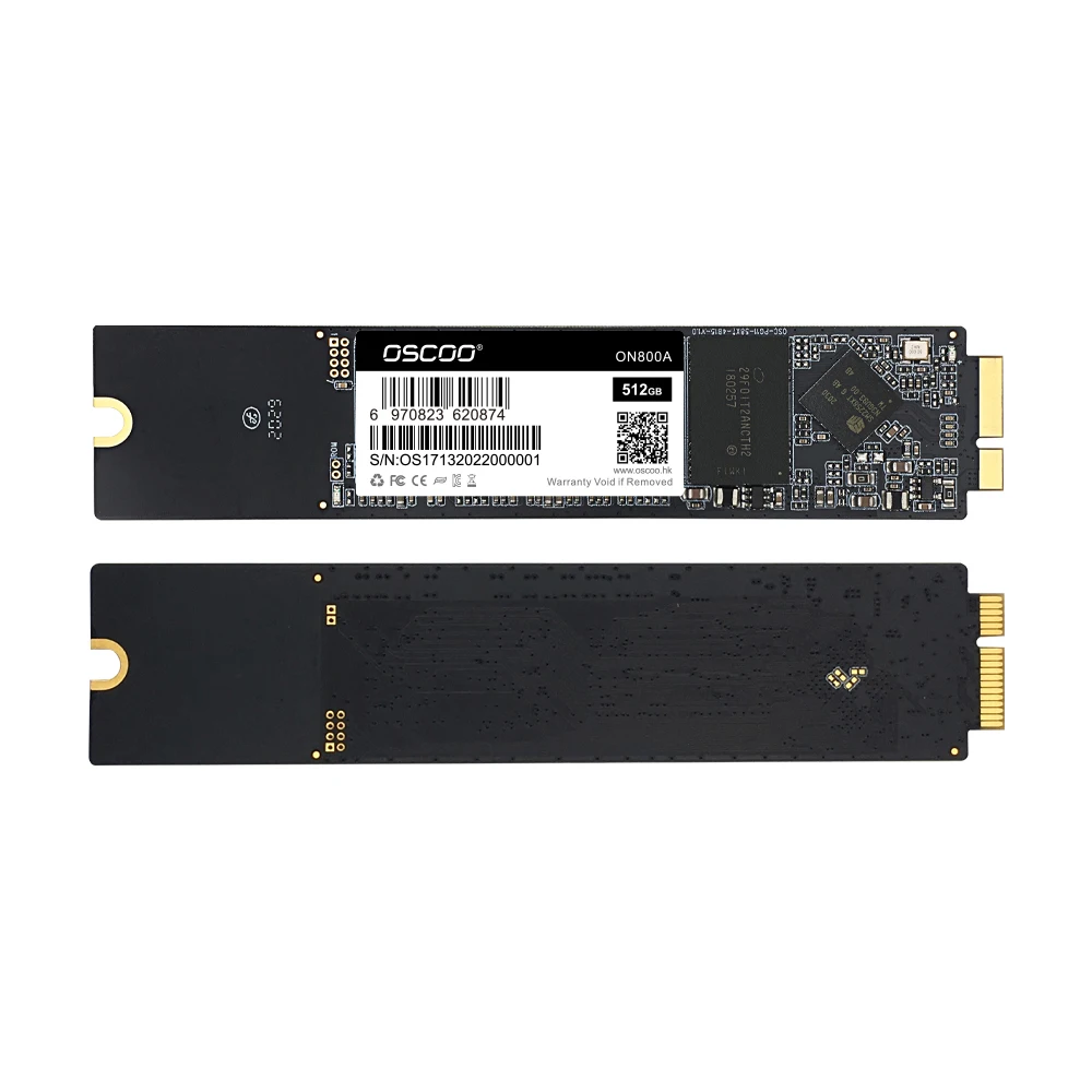 OSCOO Disco Duros SSD Replacement for Macbook Air 13 A1369 2011 A1370 2010 High Speed 256GB Hard Disk Drives