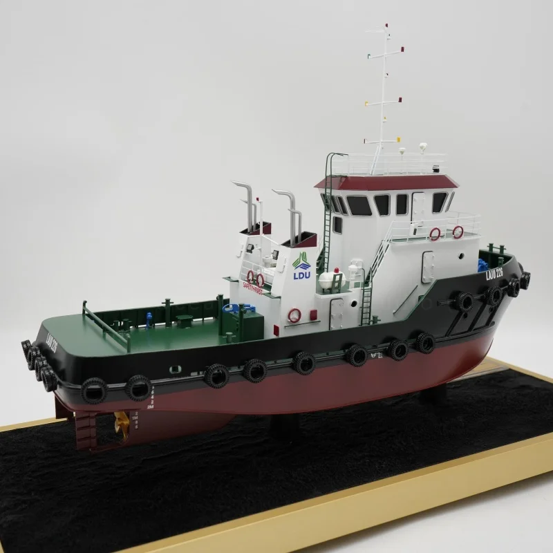 【LAC】Corporate Present Custom Logo O.A.S Tug Model Ship Model Handcraft Marine Souvenir Company Holiday Gift