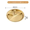 20cm round plate without filter-gold